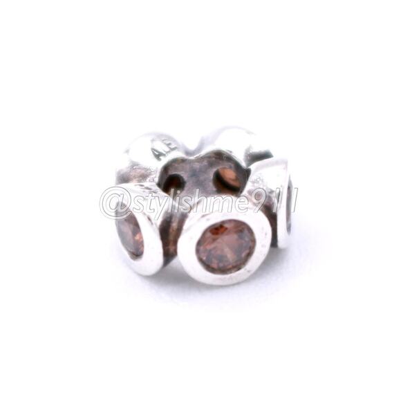 Authentic PANDORA Lights Brown CZ Spacer - 790226BCZ - Picture 8 of 11